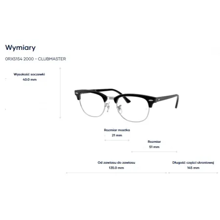 Ray-Ban 0RX5154 2000 clubmaster